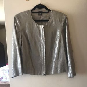 Vince Camino Silver 7/8 sleeve jacket